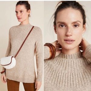 NWT anthro tunic sweater with ribbed neck